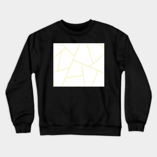 Abstract geometric pattern - gold and white. Crewneck Sweatshirt